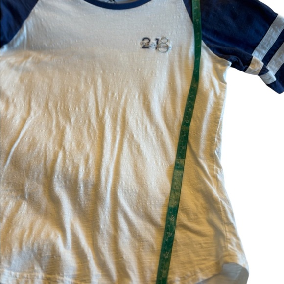 Walt Disney World 2018 Embroidered Raglan Blue and White T-Shirt size Small - Picture 8 of 17
